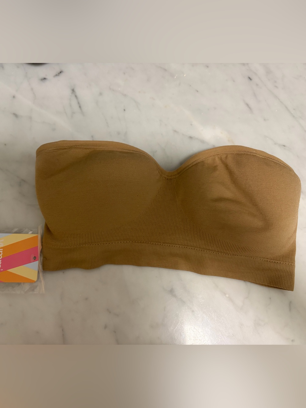 Strapless Seamless Bandeau Bra - Tan
